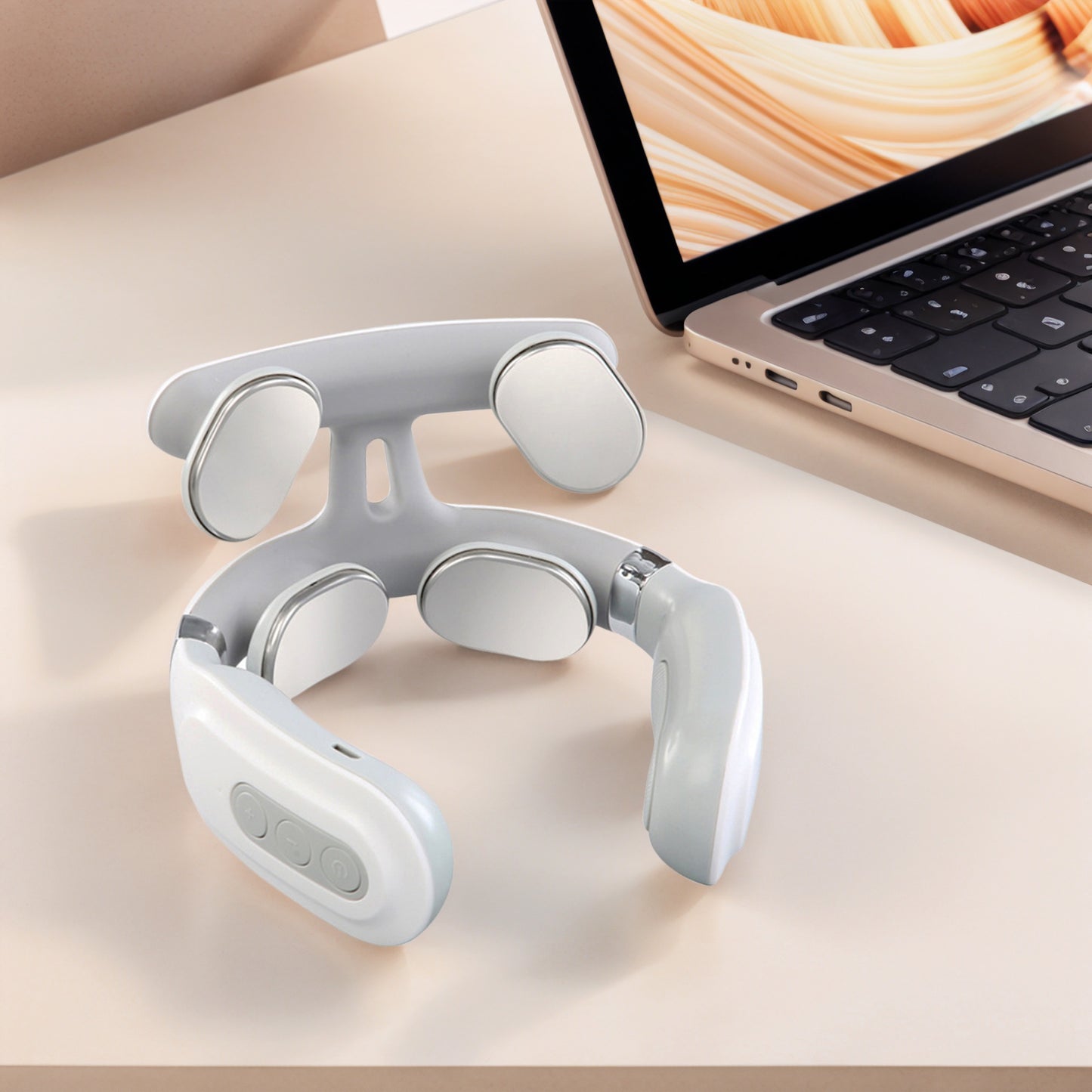 4-Head Neck Massager: Instant Relief Anywhere!