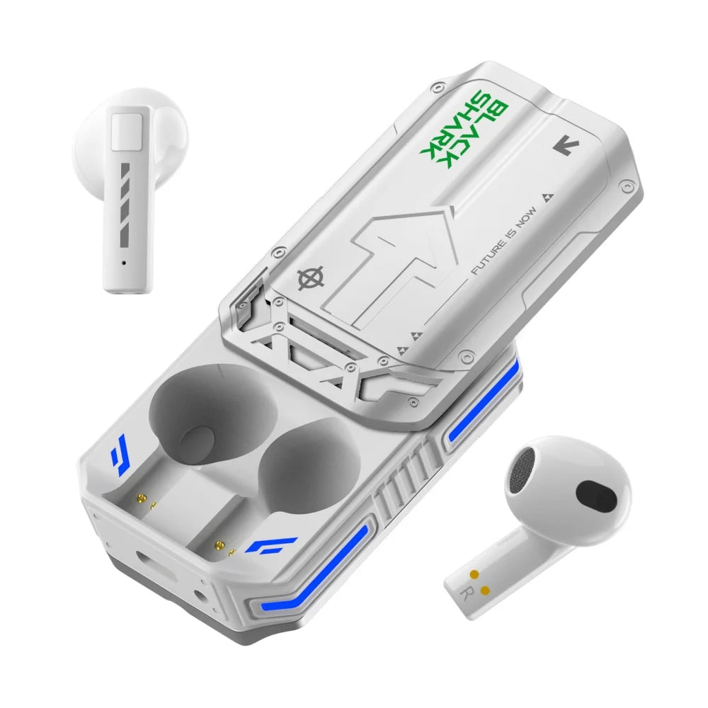 Black Shark T11 TWS Wireless Earbuds with Active Noise Cancellation, Bluetooth 5.3, 30 Hour Battery Life, RGB Light, Low Latency