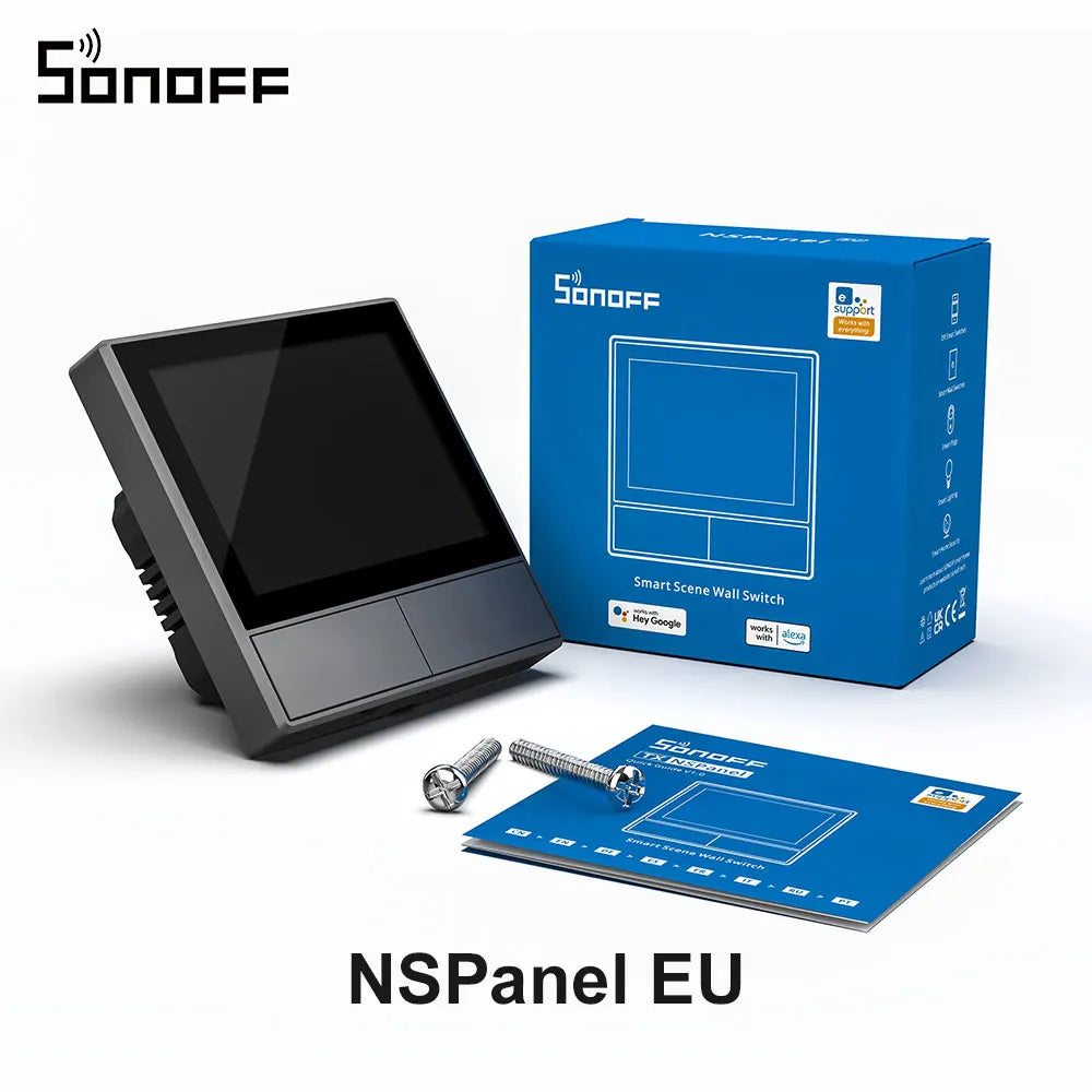 SONOFF NSPanel Smart Scene Wall Switch HMI EU/US Panel Multiple Control Thermostat Real-Time Weather Display via eWeLink APP