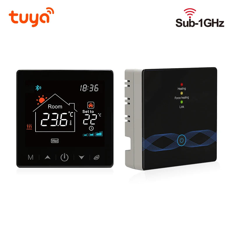 Tuya Smart Home Wifi Thermostat Wireless 433Mhz Gas Boiler Water Heating Temperature Controller Alexa Google Home Smart Life