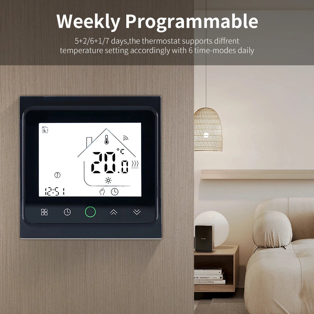 Tuya Smart Life WiFi Room Thermostat Electric Floor/Water Heating/Gas Boiler Temperature Controller for Alice Alexa Google Home