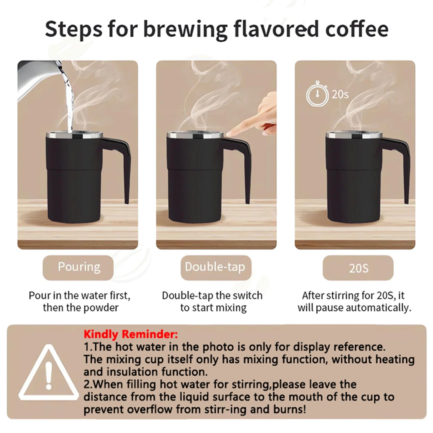 Smart Magnetic Self-Stirring Mug