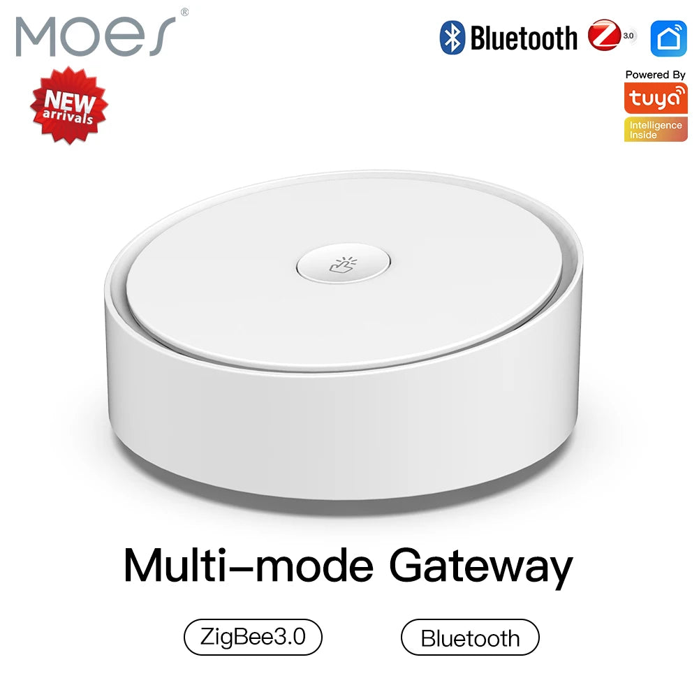 Tuya ZigBee 3.0 Smart Gateway Hub Smart Home Bridge Smart Life APP Wireless Remote Controller Works with Alexa Google Home
