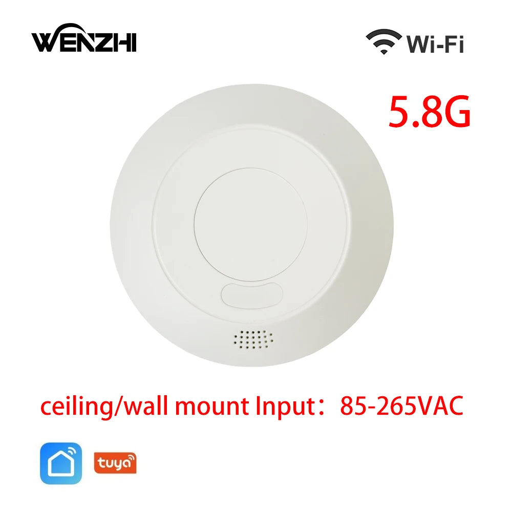 ZigBee/Wifi 5.8/24G MmWave Radar Human Presence Motion Sensor With 16A Relay Luminance Detection 110/220V Tuya Smart Life Home