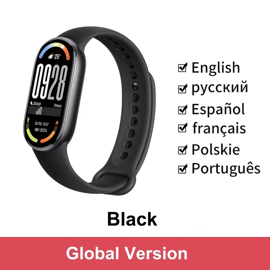 Xiaomi Mi Smart Band 10 Global Version 1.72" AMOLED Health Monitoring 21 Day Battery 5ATM Waterproof Smartwatch Sports Bracelet