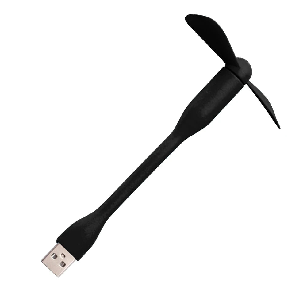Flexible Portable Mini USB Fan for Power Bank Notebook Desktop Computer Summer Gadgets Summer Travel Cooling Cooler