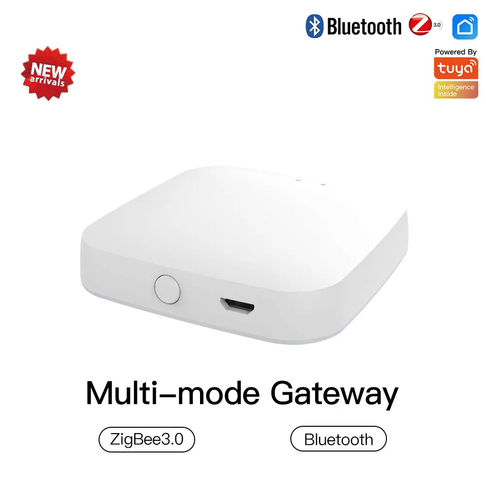 Tuya ZigBee 3.0 Smart Gateway Hub Smart Home Bridge Smart Life APP Wireless Remote Controller Works with Alexa Google Home