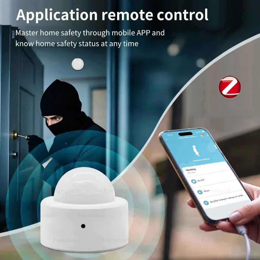 New Tuya Zigbee PIR Motion Sensor Infrared Human Body Move + Bright Lux Light Detector Burglar Alarm Sensor work with Smart Life