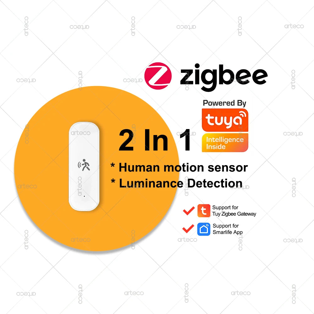 ZigBee Human Motion Sensor 10G Radar Mmwave Temperature and Humidity Sensor Security Burglar Works With Tuya Smart Life Z2MQTT