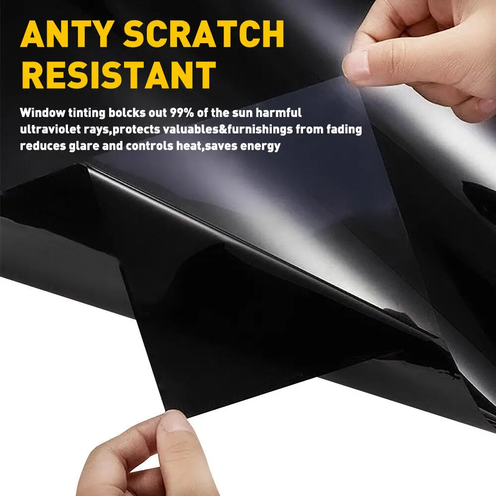 75CMx300CM Black Car Body Film Window Tint Film Polarized for Cars Office Home Glass Sunshade Summer UV Protector