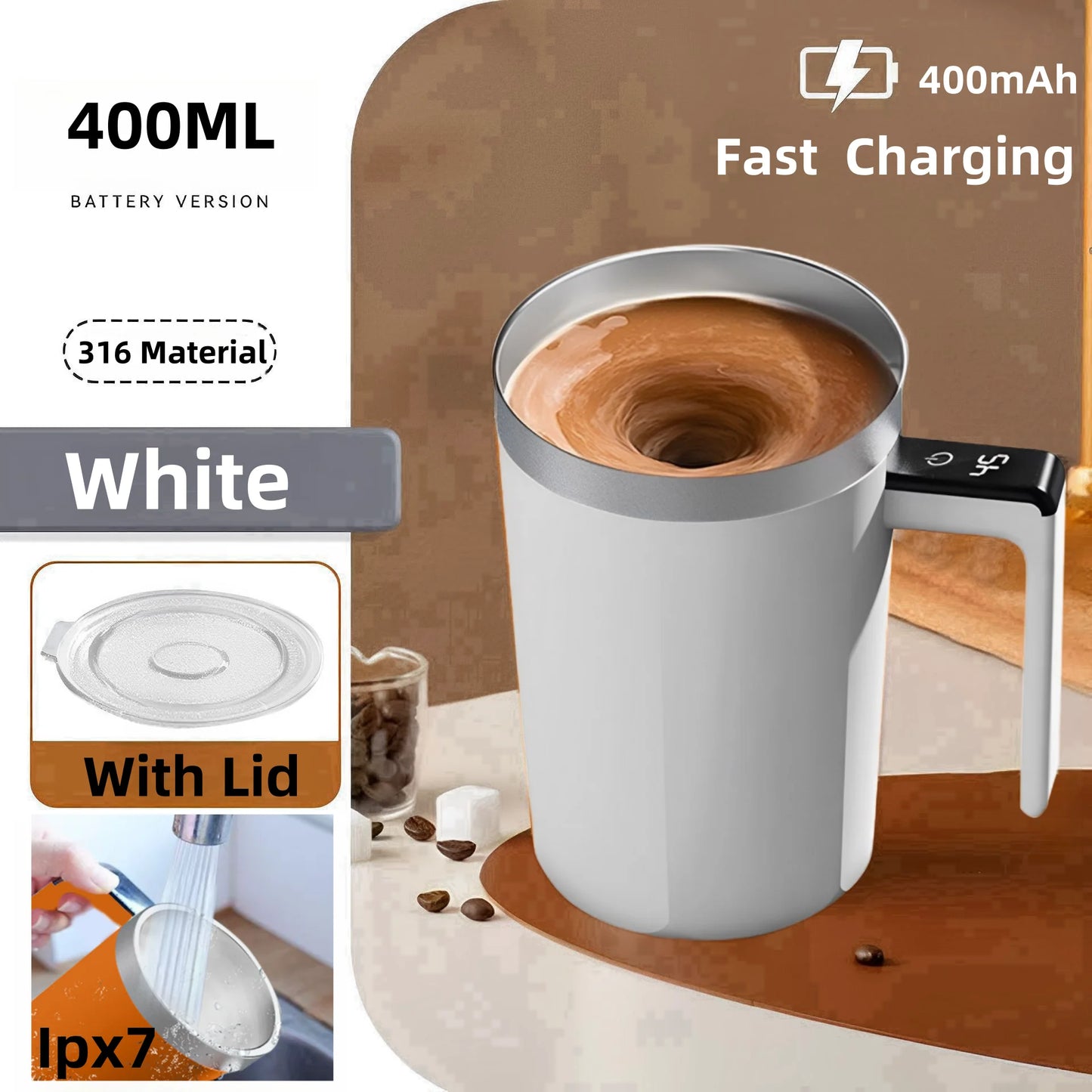 Smart Magnetic Self-Stirring Mug
