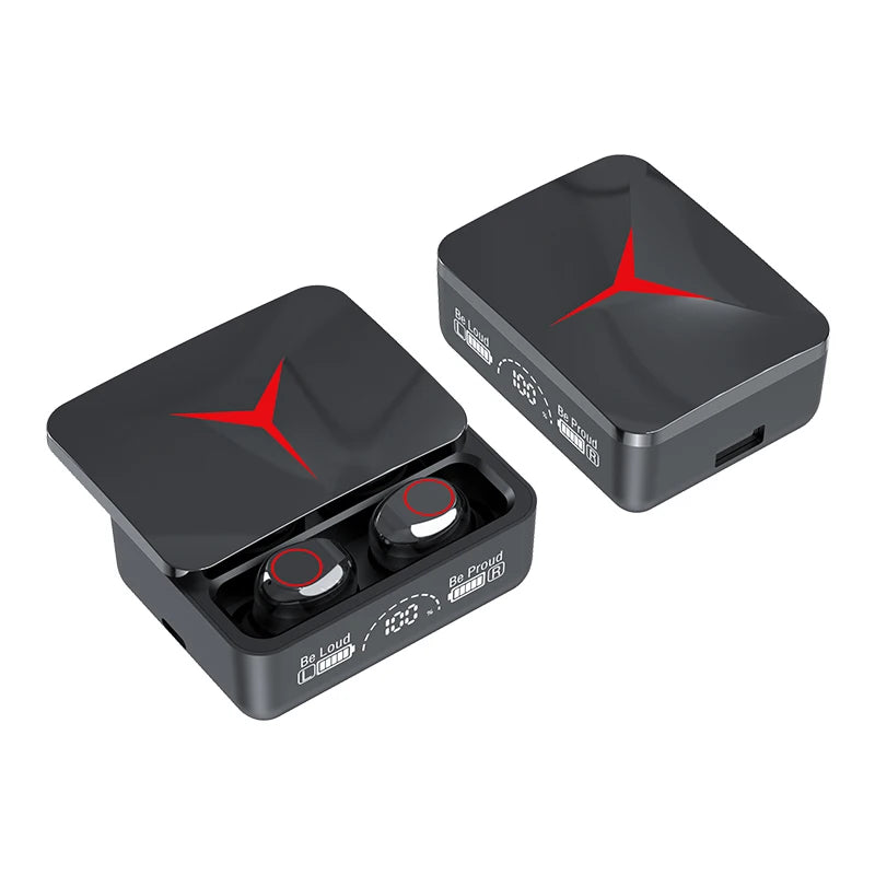 M90/M28/X15/S20 Pro Bluetooth 5.3 Earbuds Wireless Headphones, Touch Control Gamer Headset HIFI Stereo & Noise-Canceling Mic