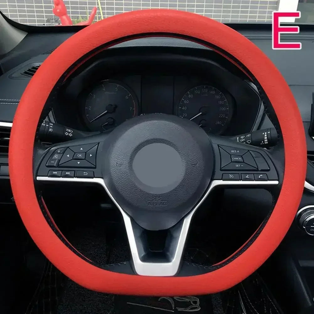 New car steering wheel cover anti slip silicone ice feeling ultra-thin washed all season universal steering wheel cover