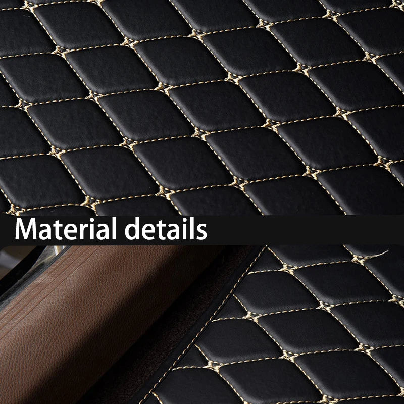 Universal 5Pcs Car Floor Mats PU Leather Waterproof Dust-Proof Auto Foot Pad Protector pads Fashion Car Foot Pad