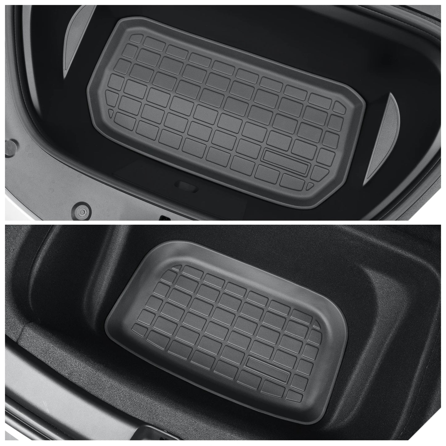For Tesla Model Y Trunk Mat TPE Front And Rear Trunk Mats Car Interior Accessories Protective Pad ModelY 2024