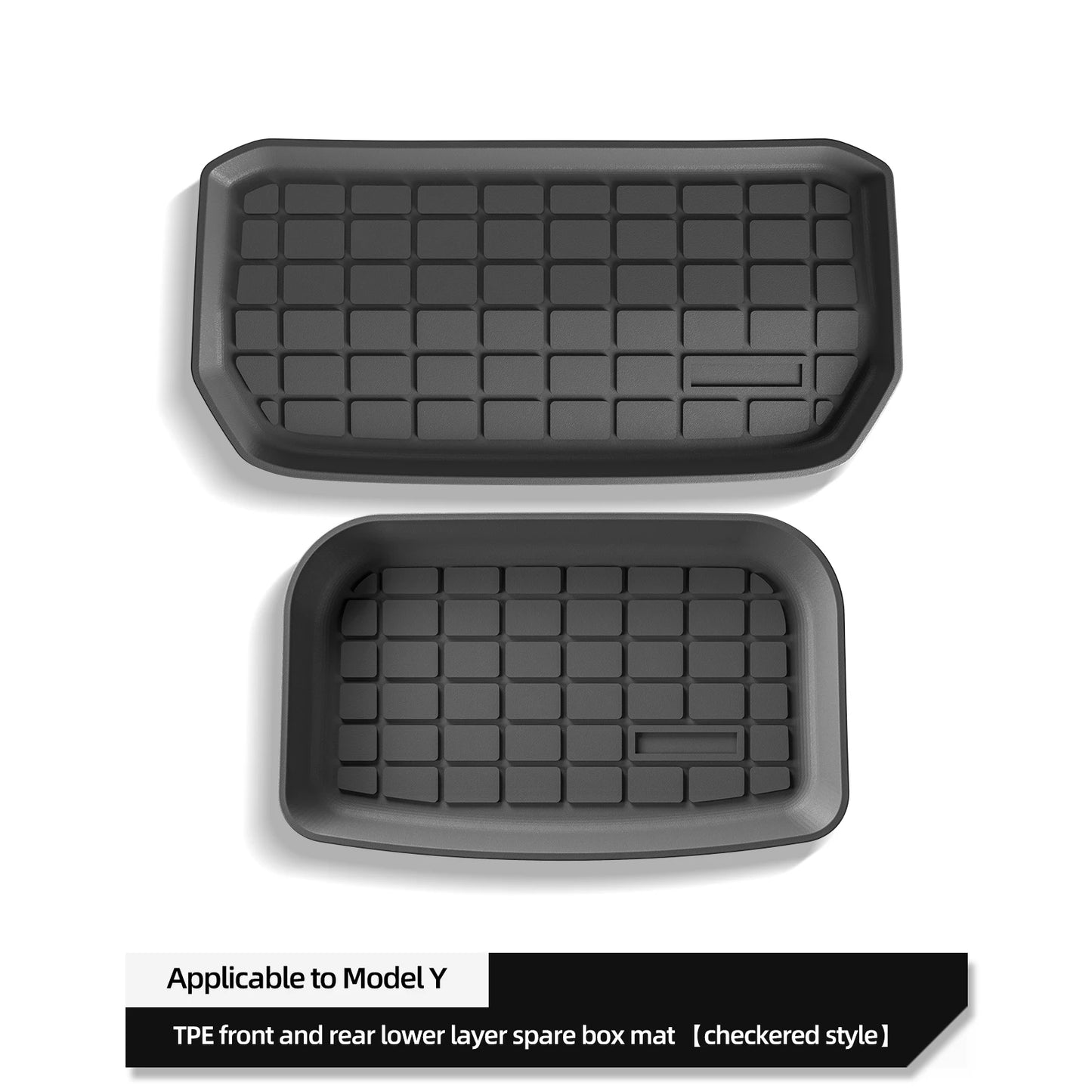 For Tesla Model Y Trunk Mat TPE Front And Rear Trunk Mats Car Interior Accessories Protective Pad ModelY 2024
