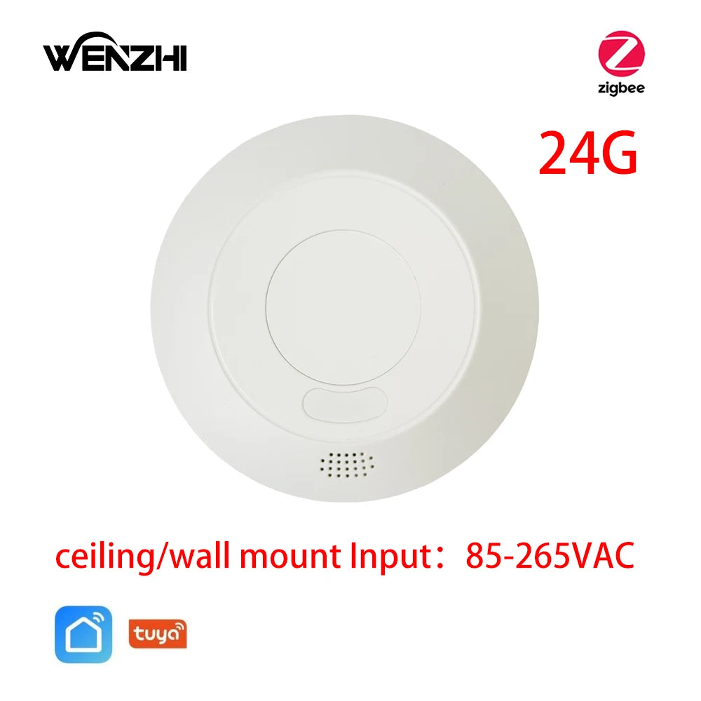 ZigBee/Wifi 5.8/24G MmWave Radar Human Presence Motion Sensor With 16A Relay Luminance Detection 110/220V Tuya Smart Life Home