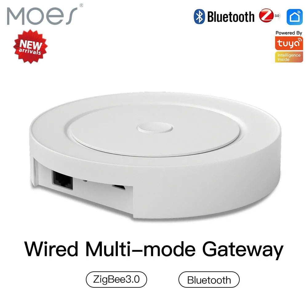 Tuya ZigBee 3.0 Smart Gateway Hub Smart Home Bridge Smart Life APP Wireless Remote Controller Works with Alexa Google Home
