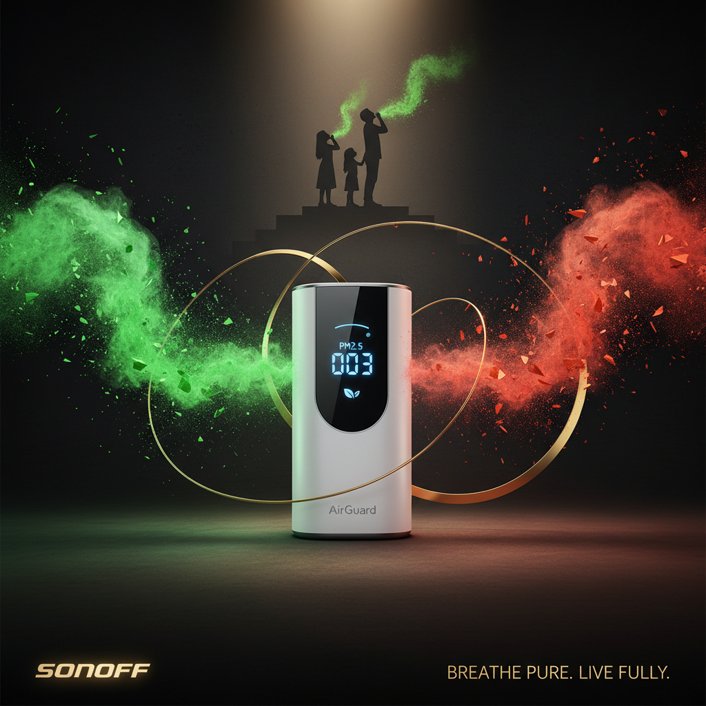 SONOFF AirGuard Smart Air Quality Monitor - PM2.5 PM10 Detection